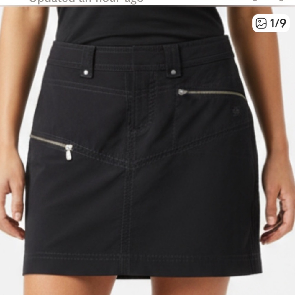 Athleta Tear Away B4 U Play Black Hiking Skirt size 10